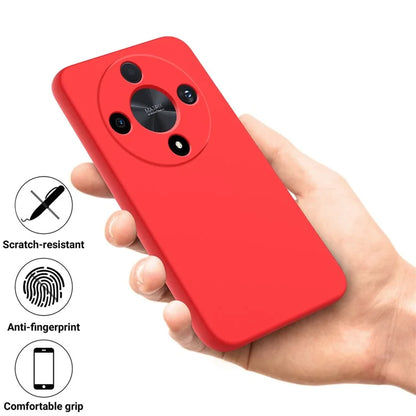For Honor X9b 5G / Magic6 Lite 5G Case Phone Cover Soft Lining Liquid Silicone Shell with Strap