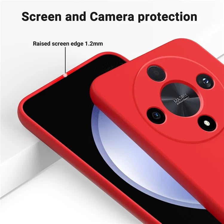 For Honor X9b 5G / Magic6 Lite 5G Case Phone Cover Soft Lining Liquid Silicone Shell with Strap