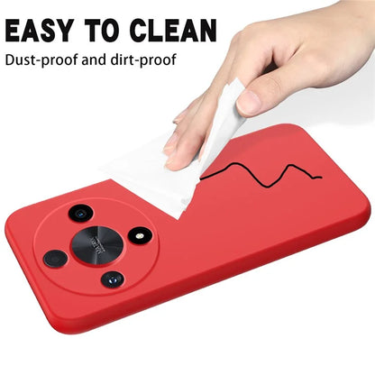 For Honor X9b 5G / Magic6 Lite 5G Case Phone Cover Soft Lining Liquid Silicone Shell with Strap