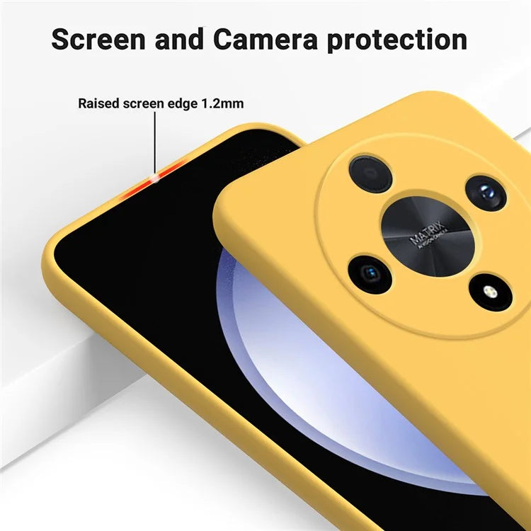 For Honor X9b 5G / Magic6 Lite 5G Case Phone Cover Soft Lining Liquid Silicone Shell with Strap