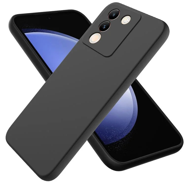 For vivo Y200 (India) 5G Case Soft Lining Anti-scratch Liquid Silicone Cover with Strap