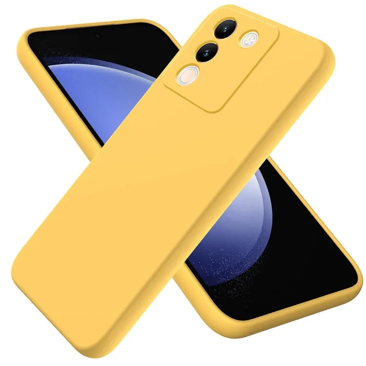 For vivo Y200 (India) 5G Case Soft Lining Anti-scratch Liquid Silicone Cover with Strap