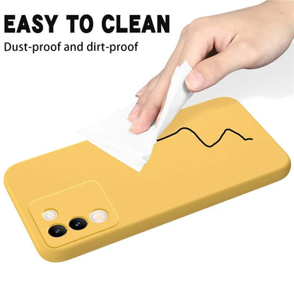 For vivo Y200 (India) 5G Case Soft Lining Anti-scratch Liquid Silicone Cover with Strap
