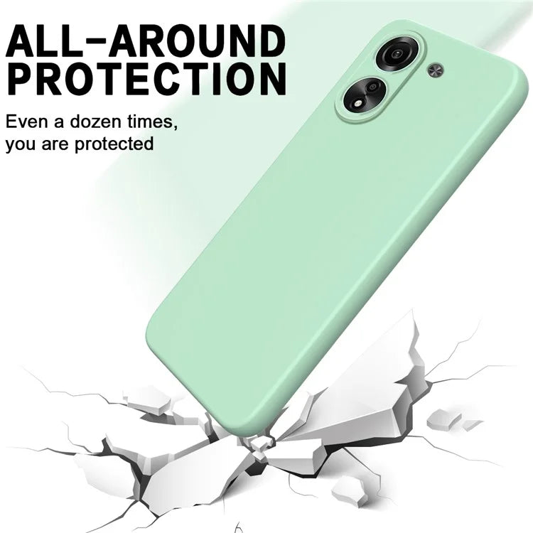 For Xiaomi Redmi 13C 4G / Poco C65 4G Case Soft Lining Liquid Silicone Shell Slim-Fit Phone Cover with Strap