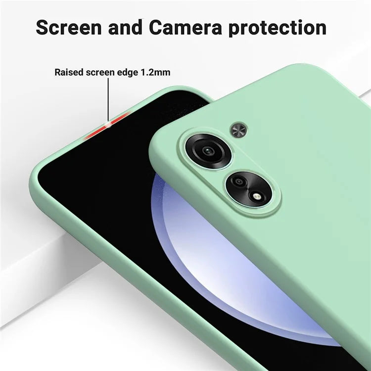 For Xiaomi Redmi 13C 4G / Poco C65 4G Case Soft Lining Liquid Silicone Shell Slim-Fit Phone Cover with Strap