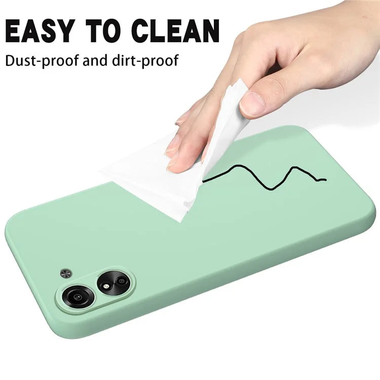 For Xiaomi Redmi 13C 4G / Poco C65 4G Case Soft Lining Liquid Silicone Shell Slim-Fit Phone Cover with Strap