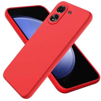 For Xiaomi Redmi 13C 4G / Poco C65 4G Case Soft Lining Liquid Silicone Shell Slim-Fit Phone Cover with Strap