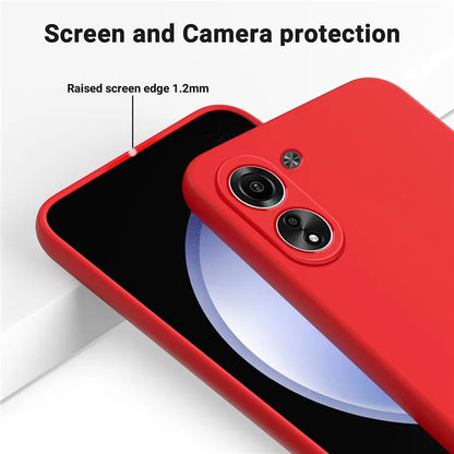 For Xiaomi Redmi 13C 4G / Poco C65 4G Case Soft Lining Liquid Silicone Shell Slim-Fit Phone Cover with Strap