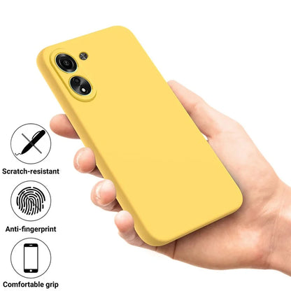 For Xiaomi Redmi 13C 4G / Poco C65 4G Case Soft Lining Liquid Silicone Shell Slim-Fit Phone Cover with Strap