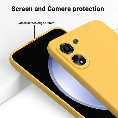 For Xiaomi Redmi 13C 4G / Poco C65 4G Case Soft Lining Liquid Silicone Shell Slim-Fit Phone Cover with Strap