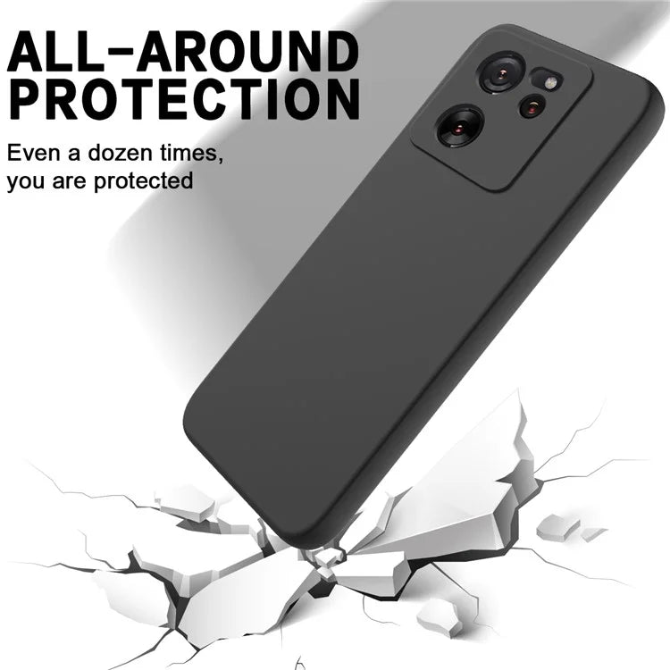 For Xiaomi 13T Pro / 13T / Redmi K60 Ultra Case Soft Lining Liquid Silicone Phone Covering Shell with Strap