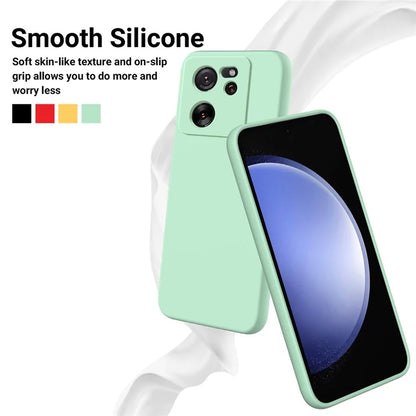For Xiaomi 13T Pro / 13T / Redmi K60 Ultra Case Soft Lining Liquid Silicone Phone Covering Shell with Strap