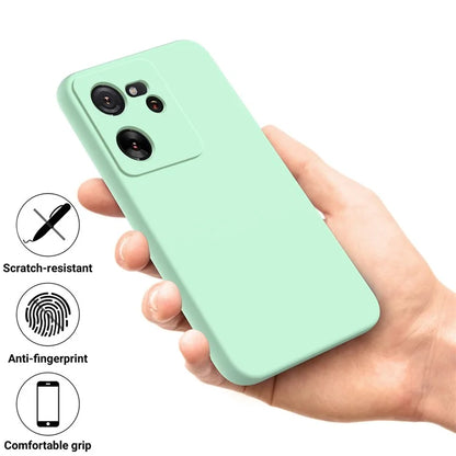 For Xiaomi 13T Pro / 13T / Redmi K60 Ultra Case Soft Lining Liquid Silicone Phone Covering Shell with Strap