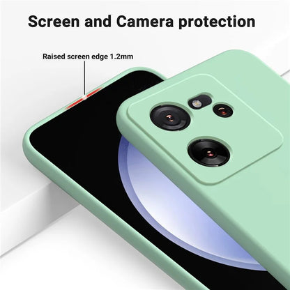 For Xiaomi 13T Pro / 13T / Redmi K60 Ultra Case Soft Lining Liquid Silicone Phone Covering Shell with Strap