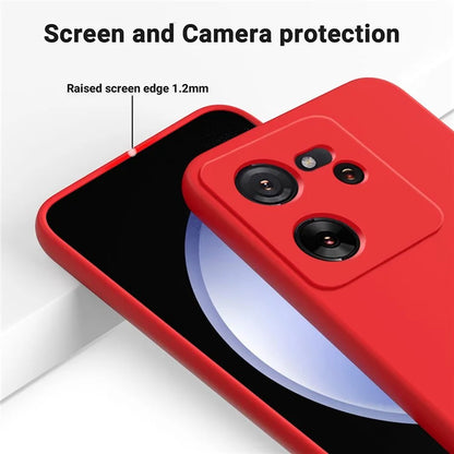 For Xiaomi 13T Pro / 13T / Redmi K60 Ultra Case Soft Lining Liquid Silicone Phone Covering Shell with Strap