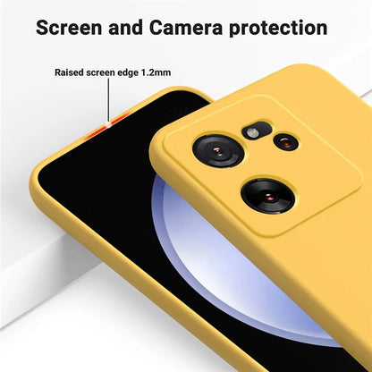 For Xiaomi 13T Pro / 13T / Redmi K60 Ultra Case Soft Lining Liquid Silicone Phone Covering Shell with Strap
