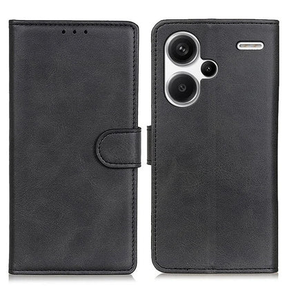 For Xiaomi Redmi Note 13 Pro+ 5G Cell Phone Cases Cowhide Texture Folio Flip PU Leather Cover