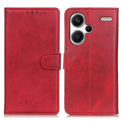 For Xiaomi Redmi Note 13 Pro+ 5G Cell Phone Cases Cowhide Texture Folio Flip PU Leather Cover
