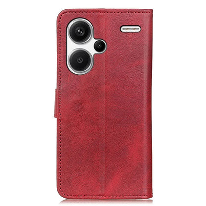 For Xiaomi Redmi Note 13 Pro+ 5G Cell Phone Cases Cowhide Texture Folio Flip PU Leather Cover