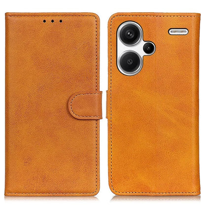 For Xiaomi Redmi Note 13 Pro+ 5G Cell Phone Cases Cowhide Texture Folio Flip PU Leather Cover