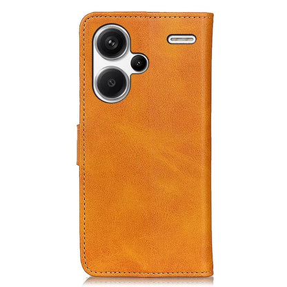 For Xiaomi Redmi Note 13 Pro+ 5G Cell Phone Cases Cowhide Texture Folio Flip PU Leather Cover