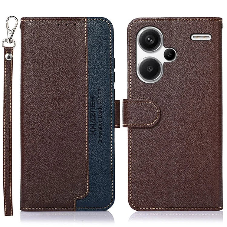 KHAZNEH For Xiaomi Redmi Note 13 Pro+ 5G RFID Blocking Cell Phone Cases Leather Cover
