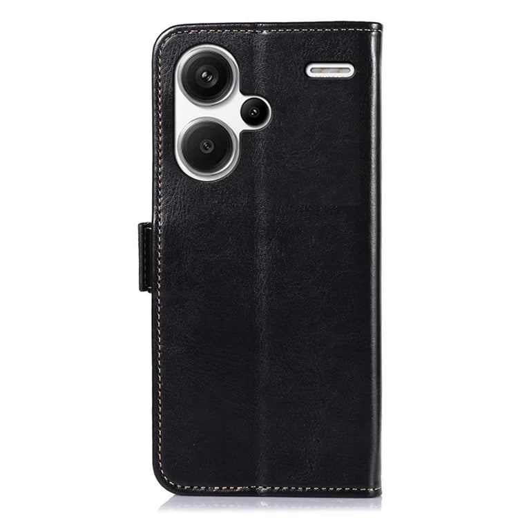 ABEEL For Xiaomi Redmi Note 13 Pro+ 5G Cell Phone Case PU Leather Wallet Cover