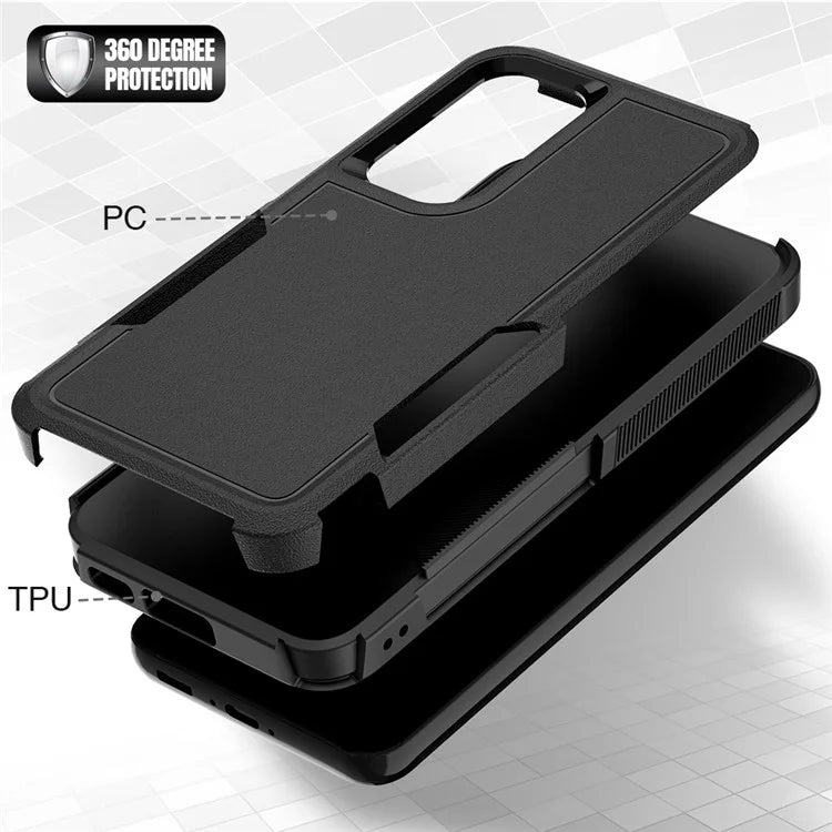 For Samsung Galaxy S23 Cell Phone Case PC+TPU Shock-absorbing Back Cover