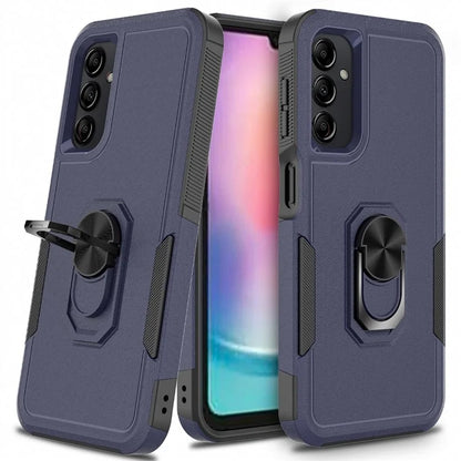 For Samsung Galaxy A24 4G (162.1 x 77.6 x 8.3mm) Cell Phone Case Rotatable Kickstand PC+TPU Anti-drop Cover