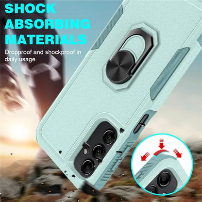 For Samsung Galaxy A24 4G (162.1 x 77.6 x 8.3mm) Cell Phone Case Rotatable Kickstand PC+TPU Anti-drop Cover