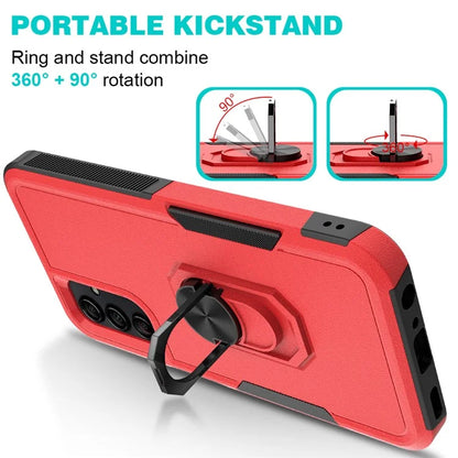 For Samsung Galaxy A24 4G (162.1 x 77.6 x 8.3mm) Cell Phone Case Rotatable Kickstand PC+TPU Anti-drop Cover