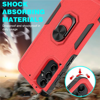 For Samsung Galaxy A24 4G (162.1 x 77.6 x 8.3mm) Cell Phone Case Rotatable Kickstand PC+TPU Anti-drop Cover
