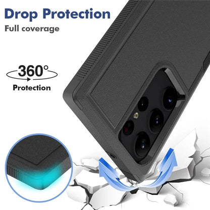 For Samsung Galaxy S23 Ultra Phone Cover PC+TPU Anti-drop Cell Phone Case