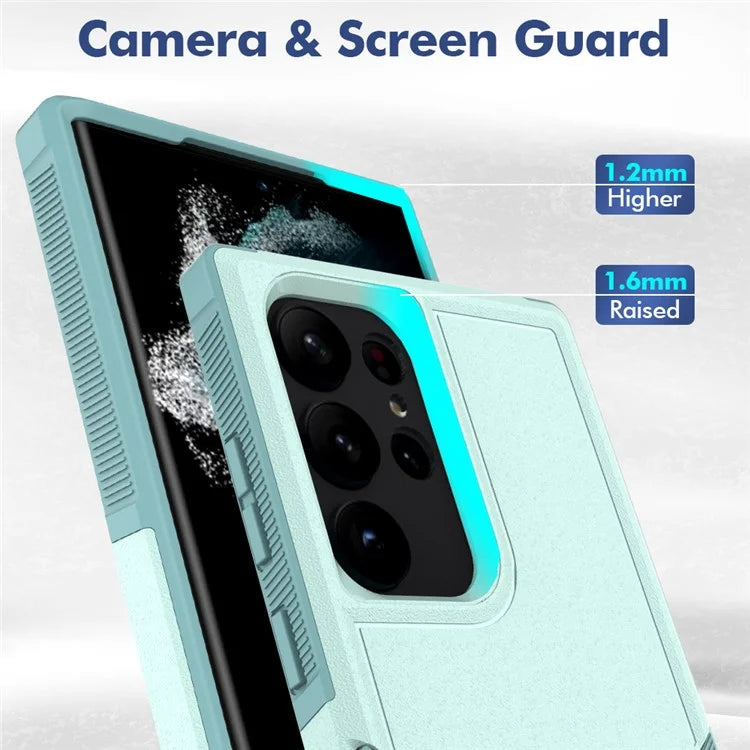 For Samsung Galaxy S23 Ultra Phone Cover PC+TPU Anti-drop Cell Phone Case