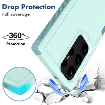 For Samsung Galaxy S23 Ultra Phone Cover PC+TPU Anti-drop Cell Phone Case