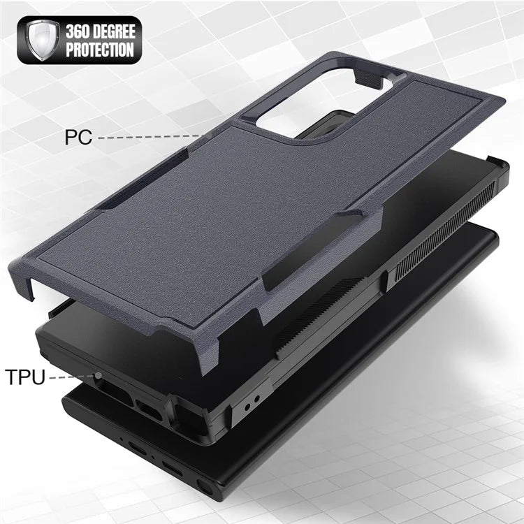 For Samsung Galaxy S23 Ultra Phone Cover PC+TPU Anti-drop Cell Phone Case