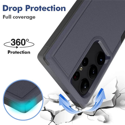 For Samsung Galaxy S23 Ultra Phone Cover PC+TPU Anti-drop Cell Phone Case
