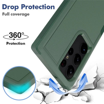 For Samsung Galaxy S23 Ultra Phone Cover PC+TPU Anti-drop Cell Phone Case