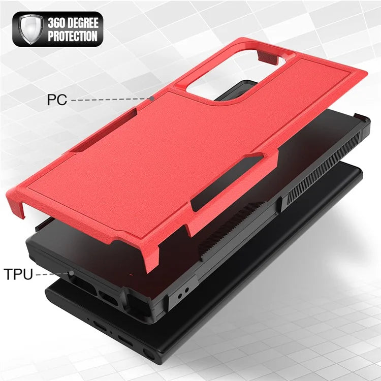 For Samsung Galaxy S23 Ultra Phone Cover PC+TPU Anti-drop Cell Phone Case