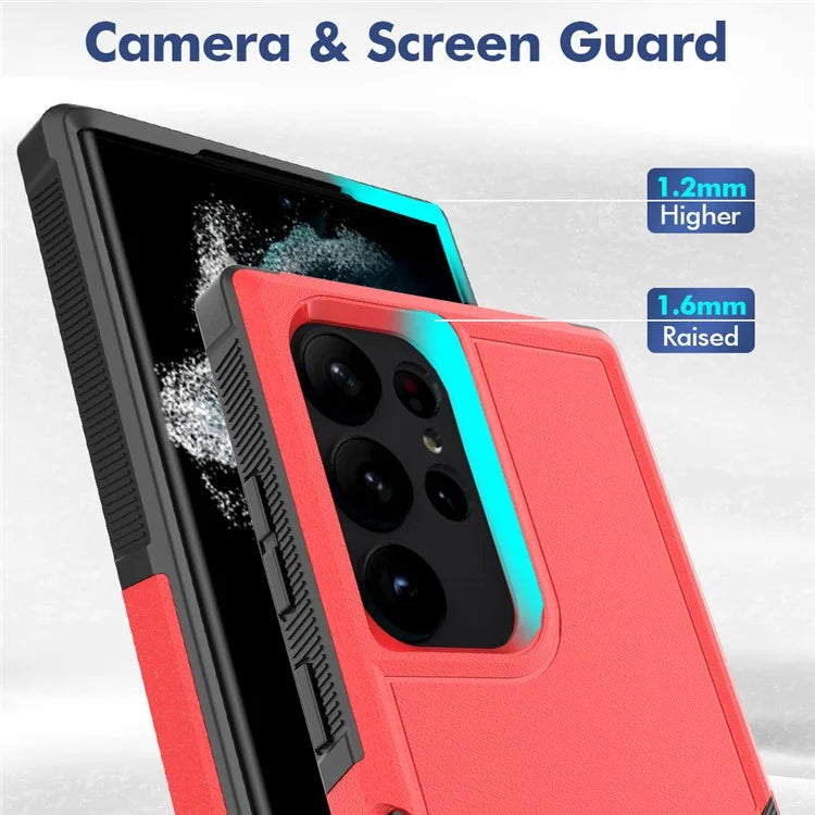 For Samsung Galaxy S23 Ultra Phone Cover PC+TPU Anti-drop Cell Phone Case