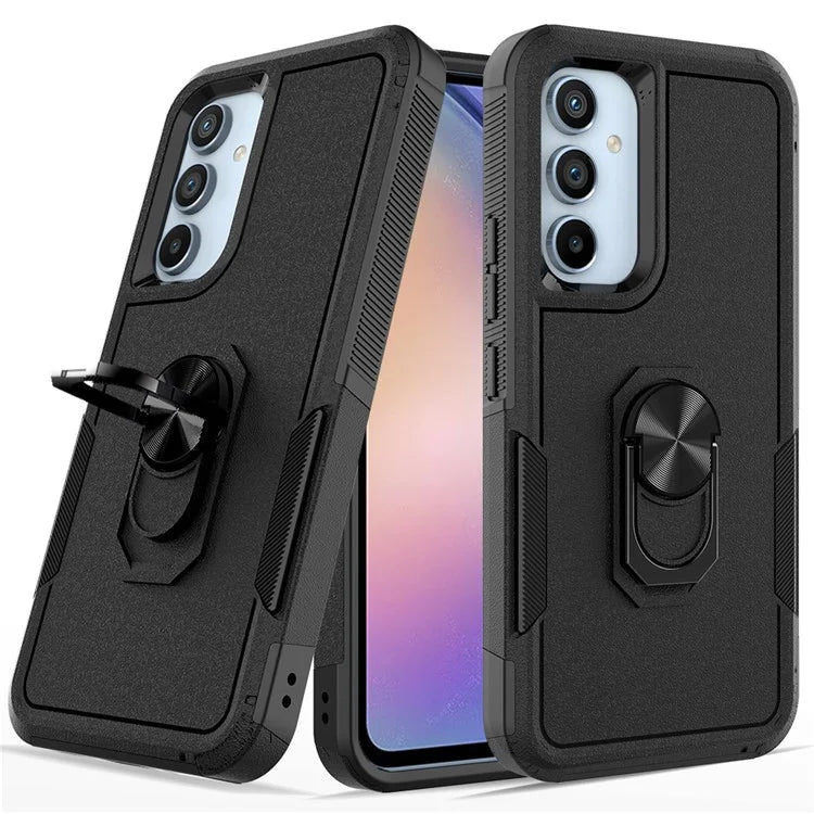 For Samsung Galaxy A54 5G Cell Phone Case PC+TPU Ring Kickstand Back Cover