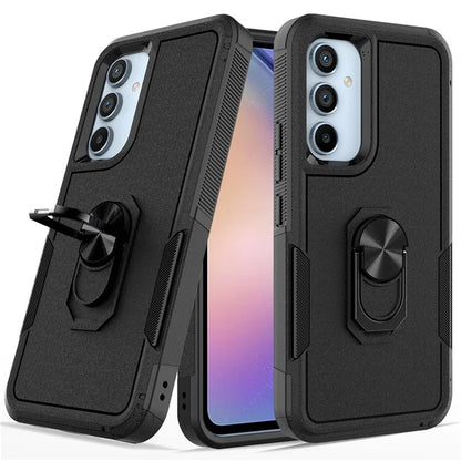 For Samsung Galaxy A54 5G Cell Phone Case PC+TPU Ring Kickstand Back Cover