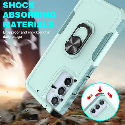 For Samsung Galaxy A54 5G Cell Phone Case PC+TPU Ring Kickstand Back Cover