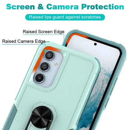 For Samsung Galaxy A54 5G Cell Phone Case PC+TPU Ring Kickstand Back Cover