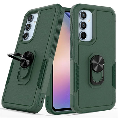 For Samsung Galaxy A54 5G Cell Phone Case PC+TPU Ring Kickstand Back Cover