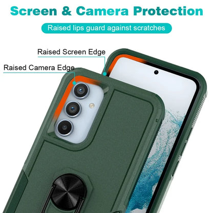 For Samsung Galaxy A54 5G Cell Phone Case PC+TPU Ring Kickstand Back Cover