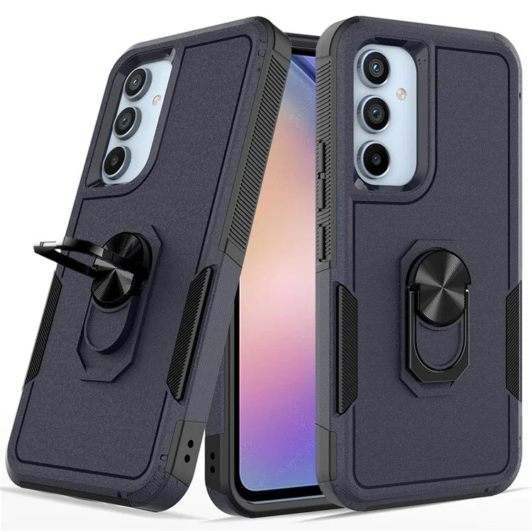 For Samsung Galaxy A54 5G Cell Phone Case PC+TPU Ring Kickstand Back Cover