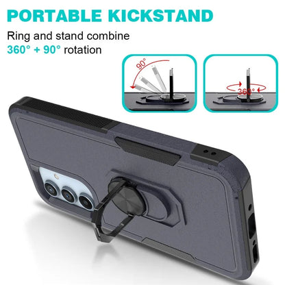 For Samsung Galaxy A54 5G Cell Phone Case PC+TPU Ring Kickstand Back Cover