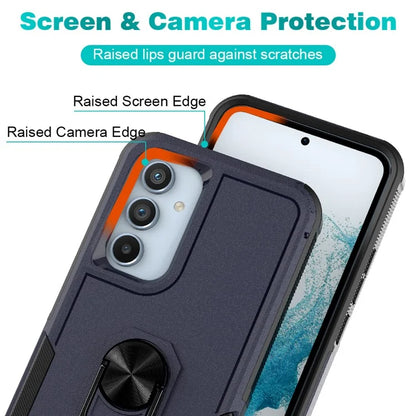 For Samsung Galaxy A54 5G Cell Phone Case PC+TPU Ring Kickstand Back Cover