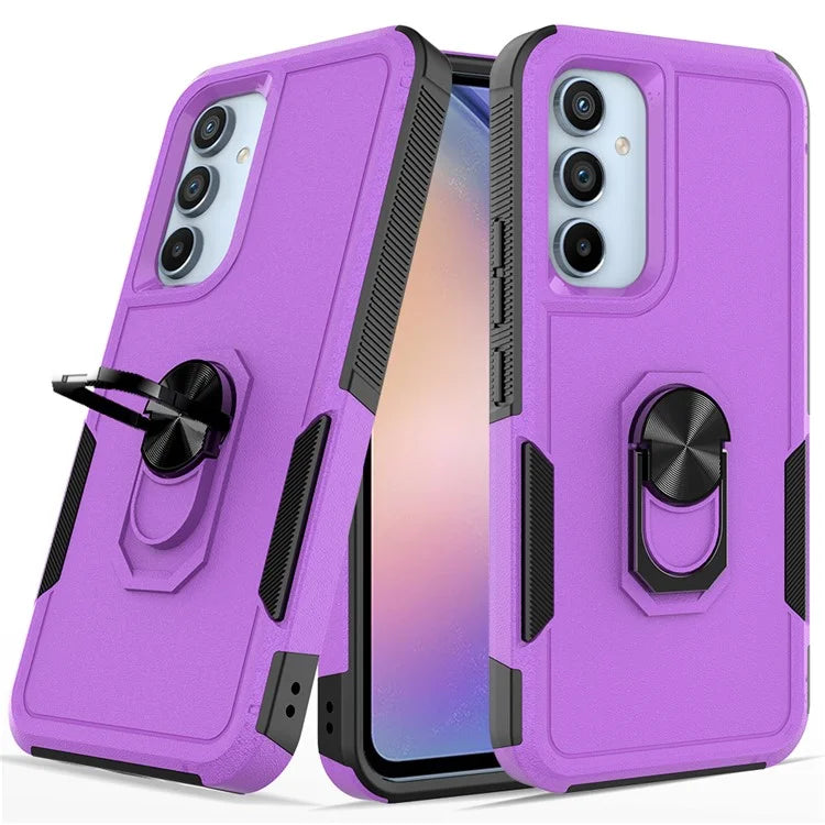 For Samsung Galaxy A54 5G Cell Phone Case PC+TPU Ring Kickstand Back Cover